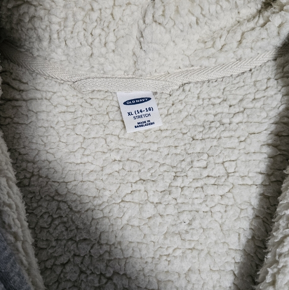 Soft sherpa lined zip hoodie - Picture 2 of 3